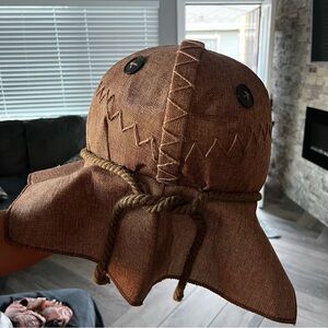 Halloween Cosplay Burlap Mask Scarecrow Cowl Batman  High Quality Clean VGC
